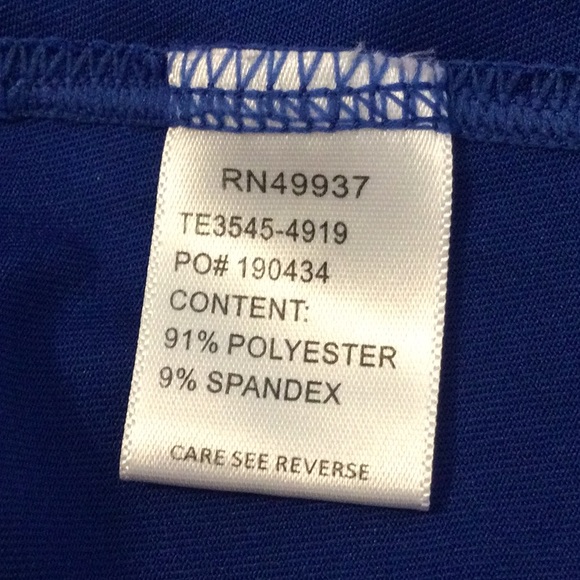 L Tail royal blue ruched workout top - Picture 14 of 15